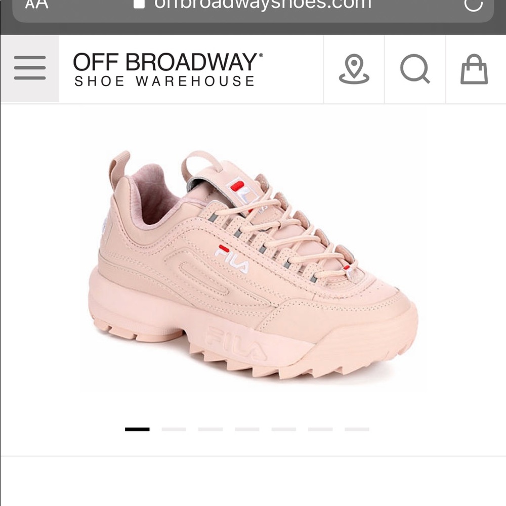 Light pink Fila shoes worn handful of times